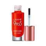 Buy Lakme 9To5 Primer + Gloss Nail Colour, Cherry Red (6 ml) - Purplle