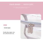 Buy House of Quirk Travel Transparent Cosmetic Bag Women Zipper Clear Makeup Bags Beauty Case Make Up Organizer Storage Bath Toiletry Bag (Transparent Grey)_(WOMENS_POUCH_GREY) - Purplle