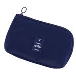 Buy House of Quirk Multi-Function Portable Digital Product Storage Bag Electronic Accessories Travel Data Organizer Cable Organizer Pouch Shock-Proof Charger Data Line Bag - Grey Dark Blue_(UTITLIY_POUCH_DBLU) - Purplle