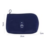 Buy House of Quirk Multi-Function Portable Digital Product Storage Bag Electronic Accessories Travel Data Organizer Cable Organizer Pouch Shock-Proof Charger Data Line Bag - Grey Dark Blue_(UTITLIY_POUCH_DBLU) - Purplle