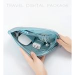 Buy House of Quirk Multi-Function Portable Digital Product Storage Bag Electronic Accessories Travel Data Organizer Cable Organizer Pouch Shock-Proof Charger Data Line Bag - Grey Dark Blue_(UTITLIY_POUCH_DBLU) - Purplle