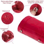 Buy House of Quirk Hanging Roll-Up Makeup Bag, 4-in-1 Foldable Toiletry Bag for Travel, Detachable Storage Bags, Travel Cosmetic Organizer Bag for Women (Red)_(ROLL_GO_RED) - Purplle
