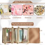 Buy House of Quirk Hanging Roll-Up Makeup Bag, 4-in-1 Foldable Toiletry Bag for Travel, Detachable Storage Bags, Travel Cosmetic Organizer Bag for Women (Tan)_(ROLL_GO_TAN) - Purplle