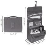 Buy House of Quirk Hanging Travel Toiletry Bag Cosmetic Bag Portable Makeup Pouch Hanging Makeup Organizer Case for Women and Girls - Grey_(MULTI_POUCH_HOOK_GREY) - Purplle