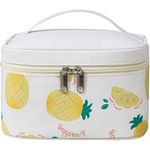 Buy House of Quirk Cosmetic Bag/Professional Makeup Organizer Bag Travel Cosmetic Cases Make up Organizer Toiletry Bags - White Pinapple_(FRUIT_MAKEUPBAG_WHI_PINEAPPLE) - Purplle