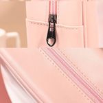 Buy House of Quirk Makeup Storage Bag, Frosted Portable Large Capacity PVC Make Up Wash Bath Household Travel Bag, Flip Cosmetic Bag (Pink)_(WASHBAG_TOKIT_PINK) - Purplle