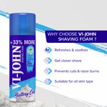 Buy VI-JOHN Shaving Foam for Sensitive Skin with Vitmin E and Anti-Bacterial 400g Each -Shaving Foam for Men (Pack of 3) - Purplle