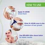 Buy VI-JOHN Shaving Foam For Sensitive Skin (400 Gm Each, (Pack of 3)) (1200 G) - Purplle
