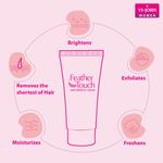 Buy VI-JOHN Women Feather Touch Rose & Aloevera ,Sandal & Aloevera ,Aoevera & Cucumber,Haldi & Chandan and Honey Saffron Hair Removal Cream 40g Each -Pack of 5 - Purplle