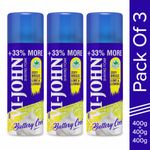 Buy VI-JOHN Shaving Foam Zesty Breeze Lemon Lime Shaving Foam for Men 400g Each (Pack of 3) - Purplle