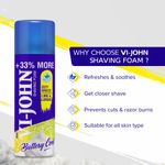 Buy VI-JOHN Shaving Foam Zesty Breeze Lemon Lime Shaving Foam for Men 400g Each (Pack of 3) - Purplle