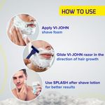 Buy VI-JOHN Shaving Foam Zesty Breeze Lemon Lime Shaving Foam for Men 400g Each (Pack of 3) - Purplle