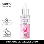 Buy FACES CANADA Pink Aloe Vera Instant Hydration Face Serum, 27ml | Hyaluronic Acid & Vitamin E | Biphasic Formula For All Skin Types | Lightweight, Skin Tightening For Bright, Radiant Skin - Purplle