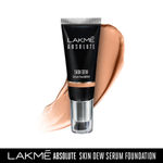 Buy Lakme Absolute Skin Dew Serum Foundation Warm Sand 30g - Purplle