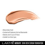 Buy Lakme Absolute Skin Dew Serum Foundation Warm Sand 30g - Purplle