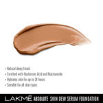 Buy Lakme Absolute Skin Dew Serum Foundation Cool Cinnamon 30g - Purplle