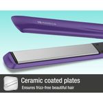 Buy Havells HS4101 Ceramic Plates Fast Heat up Hair Straightener, Straightens & Curls, Suitable for all Hair Types (Purple) - Purplle