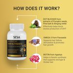 Buy Sesa Ayurvedic Hair Nutrients - Plant based DHT Blocker, Biotin & Omega-3 | Controls Hair Fall & Stimulates Follicles | 60 Veg Capsules 60N - Purplle