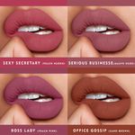 Buy BEROMT OFFICE MINI MATTE LIPSTICK - SET OF 4 - Purplle