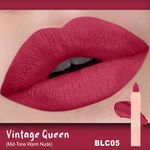Buy BEROMT Perfect Pout Matte Crayon Vintage Queen- BLC 05 - Purplle
