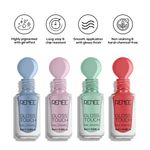 Buy RENEE Gloss Touch N04 Vacay Vibes Set of 4 Nail Enamels , Quick Drying, Glossy Finish, Long Lasting, Chip resisting Formula with High Shine Polish, Acetone & Paraben Free, 5 ml Each - Purplle