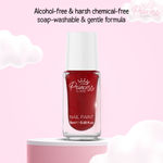 Buy Princess By RENEE Bubbles Nail Paint Red Riddle 5 ml, Nail Paint for Pre-teens Girls, Water-based Crafted in Japan Alcohol-free, Soap-washable Gentle Formula For Young Girls, Cruelty-free & Vegan - Purplle