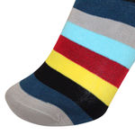 Buy Man Arden Cock-a-Hoop Stripes Designer Ankle Length Socks, World's Finest Cotton, Moisture-Absorbing, Quick Drying Wardrobe Accessory For Men, (1 Pair | Size: Free Size | Color: Multicolor | Length: Ankle) - Purplle