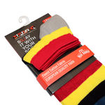 Buy Man Arden Cock-a-Hoop Stripes Designer Ankle Length Socks, World's Finest Cotton, Moisture-Absorbing, Quick Drying Wardrobe Accessory For Men, (1 Pair | Size: Free Size | Color: Multicolor | Length: Ankle) - Purplle