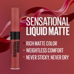 Buy Maybelline New York Lipstick, Matte Finish, Non-Sticky and Non-Drying, Sensational Liquid Matte, Made Easy, 7 ml - Purplle
