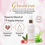 Buy Groviva Hair Gain Serum 100 ml (Pack of 4) | Intensive Hair & Scalp therapy with | Active DHT Blocker | For All Hair Types | Non Sticky, fast absorb formula | pH 5.5 | Paraben Free 100 ml - (Pack of 4) - Purplle