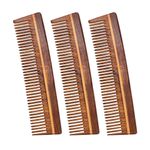 Buy Groviva Sheesham Wood Comb (Pack of 3) | Pamper Hair with Natural Organic Touch | Hand Crafted Sheesham Wood for Gentle Care of Hair & Scalp (13 FC) (Pack of 3) - Purplle