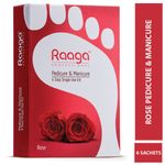 Buy Raaga Professional Pedicure & Manicure 6 Step Single Use Kit, Rose, 6 Sachets (63 g) - Purplle