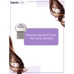 Buy SANFE Selfy Anti-Dandruff Hair Comb with 3-in-1 Function to Get Dandruff Free, Exfoliated & Healthy Hair. Comes with Keratin Infused Ceramic Coated Bristles & Stainless Steel Rounded Tips to Straighten, Detangle & Style Hair within 4mins. - 1 Pc - Purplle