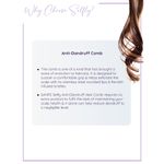 Buy SANFE Selfy Anti-Dandruff Hair Comb with 3-in-1 Function to Get Dandruff Free, Exfoliated & Healthy Hair. Comes with Keratin Infused Ceramic Coated Bristles & Stainless Steel Rounded Tips to Straighten, Detangle & Style Hair within 4mins. - 1 Pc - Purplle