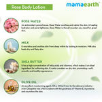 Buy Mamaearth Rose Body Lotion with Rose Water and Milk For Deep Hydration (400 ml) - Purplle