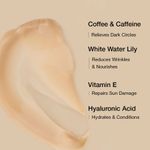 Buy mCaffeine Coffee Under Eye Cream with Eye Roller | Reduces Dark Circles | With Vitamin E and White Water Lily | 15 ml - Purplle