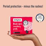 Buy Sirona Cottony Soft Rash Free Sanitary Pads for Women - Pack of 4 (XL Size) | Ultra Soft & Breathable Top Layer | Highly Absorbent Core with Wide Coverage for Leakage Protection - Purplle