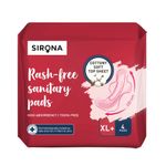 Buy Sirona Cottony Soft Rash Free Sanitary Pads for Women - Pack of 4 (XL+ Size) | Ultra Soft & Breathable Top Layer | Highly Absorbent Core with Wide Coverage for Leakage Protection - Purplle