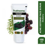Buy Truthsome Acne Defense Face Scrub with Mulberry & Tea Tree Oil - For Acne Prone Skin, No Silicones, Sulphates, Parabens, Phthalates - for Men/Women, Moisturizing Scrub (100 ml) - Purplle