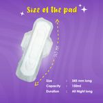 Buy Lemme Be Sanitary Pads For Women | Cotton Heavy Flow Sanitary Night Pads | Vaccum Sealed Package- Pack of 8 - Purplle