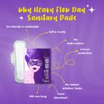 Buy Lemme Be Sanitary Pads For Women | Cotton Heavy Flow Sanitary Night Pads | Vaccum Sealed Package- Pack of 8 - Purplle