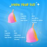 Buy Lemme Be Z Cup - Reusable Menstrual Cup | Medium Size, Ultra Soft and Rash Free, FDA Approved | 25ml (Medium, Rainbow) - Purplle