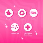 Buy Lemme Be Reusable Menstrual Cup Disc For Women With A Soft Pouch 100% Medical Grade Silicone FDA Approved | Rash Free 12 hours Protection Holds Up To 30 ml Blood (Small, Pink) - Purplle