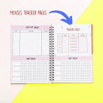 Buy Lemme Be Period Planner Undated Daily Planner Notebook Habit Tracker | Sticker Book And Journal Planner Diary | Planner Organizer For Women - Purplle