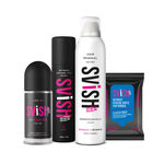 Buy SVISH ON THE GO | HAIR REMOVAL SPRAY FOR WOMEN | HYGIENE KIT FOR WOMEN - Purplle
