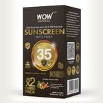 Buy WOW Skin Science Sunscreen Matte Finish - SPF 35 PA++ - Daily Broad Spectrum - UVA &UVB Protection - Quick Absorb - for All Skin Types - No Parabens, Silicones, Mineral Oil, Oxide, Color & Benzophenone, 50 ml - Purplle