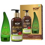 Buy WOW Skin Science Duo kit apple cider Shampoo + Aloe vera gel - Purplle