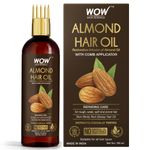 Buy WOW SKIN SCIENCE ALMOND HAIR OIL - INFUSED WITH ALMOND OIL - NON STICKY & GREASY HAIR OIL - 100ml - Purplle