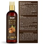 Buy WOW SKIN SCIENCE ALMOND HAIR OIL - INFUSED WITH ALMOND OIL - NON STICKY & GREASY HAIR OIL - 100ml - Purplle