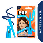 Buy SUGAR POP Matte Eyeliner - 02 Blue - Rich Intense Colour, Smudge-proof, Water-resistant, Quick Drying | Easy & Precise Application l Matte Eyeliner for Women - Purplle